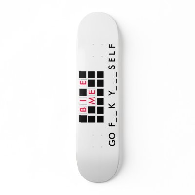 Bite me skateboard by pbkooistra