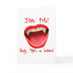 Bite Me, That's An Invitation Greeting Card