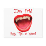 Bite Me, That's An Invitation Post Card