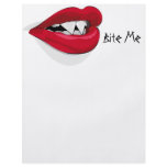 Bite Me Vampira Mouth Personalized Flyer