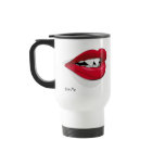 Bite Me Vampira Mouth Coffee Mugs