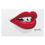 Bite Me Vampira Mouth Stationery Design