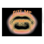 Bite Me Vampire Fangs Card
