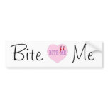 Bite Me Vampire Heart Bumper Sticker