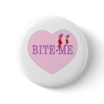 Bite Me Vampire Heart Buttons