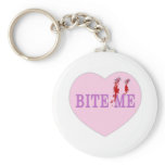 Bite Me Vampire Heart Key Chains