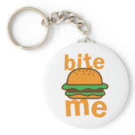 bite me ! with cute Hamburger Key Chain