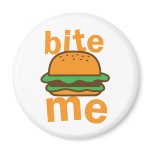 bite me ! with cute Hamburger Fridge Magnets
