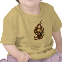 Biting Cyborg Skull Shirts