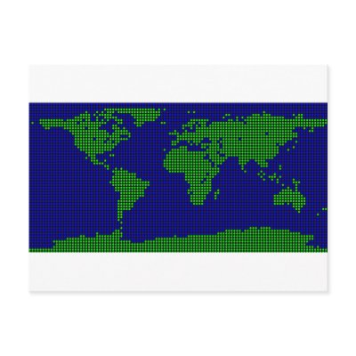 BitMap Large Post Cards by djskagnetti
