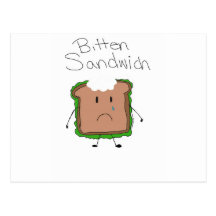 Bitten Sandwich by Kolohe Kristin Postcard