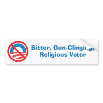Bitter, Gun-Clinging, Religious Voter Bumper Sticker
