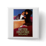 Bitter Pastore Milano Vintage Wine Drink Ad Art buttons