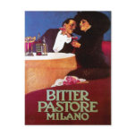 Bitter Pastore Milano Vintage Wine Drink Ad Art Post Cards