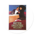 Bitter Pastore Milano Vintage Wine Drink Ad Art Stickers