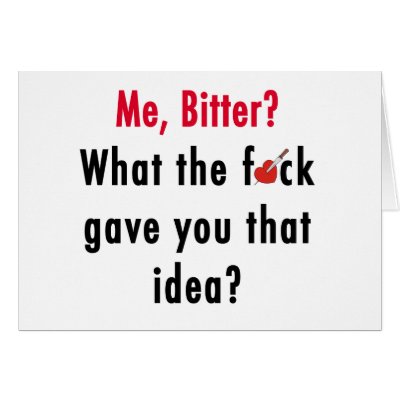 Bitter Valentine's Day Card by antivalentinesday