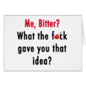 Bitter Valentine's Day Card