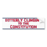 Bitterly Clinging to Constitution Bumper Sticker