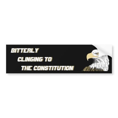 Bitterly Clinging to the Constitution Bumper Sticker by ObamaWatch