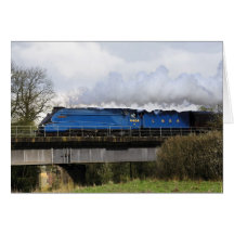 "Bittern" Old Steam Train Locomotive Greeting Card