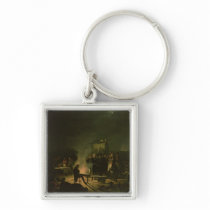 Bivouac of Napoleon I on Battlefield Battle Keychains