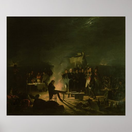 Bivouac of Napoleon I on Battlefield Battle Posters