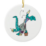 Bizosaur Going to Work Dinosaur Christmas Ornament