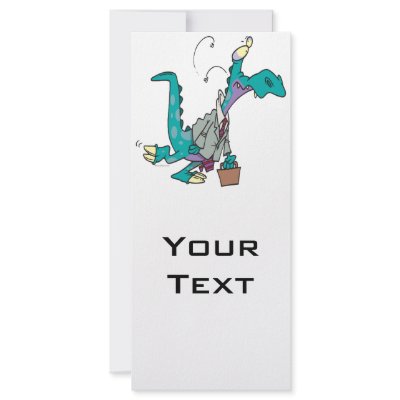 Bizosaur Going to Work Dinosaur Rack Cards by tooni_dooni