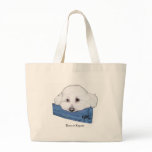 Bizou the Bichon in Repose Tote Bag