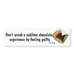 BJ- Funny Chocolate Lover's Bumper Sticker