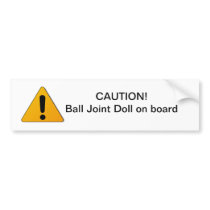 BJD on Board Bumper Sticker