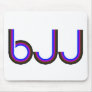 BJJ - Brazilian Jiu Jitsu - Coloured Letters Mousepad