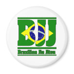 BJJ Brazilian Jiu Jitsu Flag MMA Refrigerator Magnet