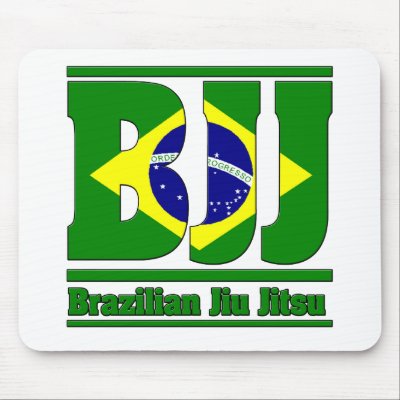 BJJ Brazilian Jiu Jitsu Flag MMA Mouse Mats by MMAKnockoutStore