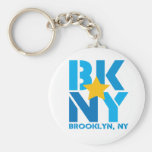 BK Brooklyn Blue Keychain