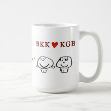 "BKK heart KGBB" Mugs