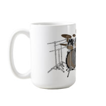 Black 10 Piece Drum Kit - Coffee Mug