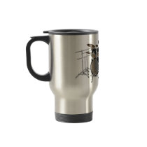 Black 10 Piece Drum Kit - Travel Mug