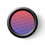 Black (3d effect frame border) Template Pinback Buttons