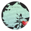 Black Abstract Heart - Make Your Own Stickers