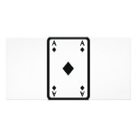 black ace of diamonds icon picture card