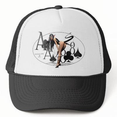 Black Aces & 8s Mesh Hats by gargirls