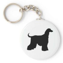 Black Afghan Hound Dog