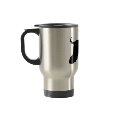 Black Afghan Hound Dog Coffee Mug by dogsandhorses