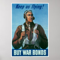 Black Airman Keep Us Flying! Posters