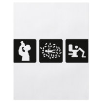 black alcohol picture icon full color flyer