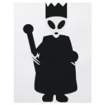 black alien king icon personalized flyer