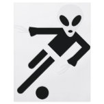 black alien soccer icon flyers