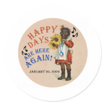 Black Americana Obama Happy Days Are Here Again
