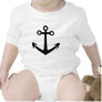 black anchor icon t shirt